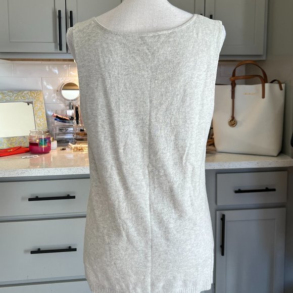 Chico's Heathered Sweater Cami Size Large (Chico's 2 see last image) - Picture 4 of 7